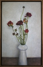 Tall vase with spring flowers 2025 by Angie de Latour