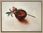 Amber dish with pomegranates 2022 by Angie de Latour